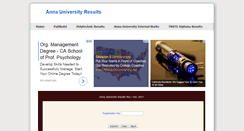 Desktop Screenshot of anna-university-results.com