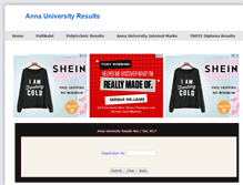 Tablet Screenshot of anna-university-results.com
